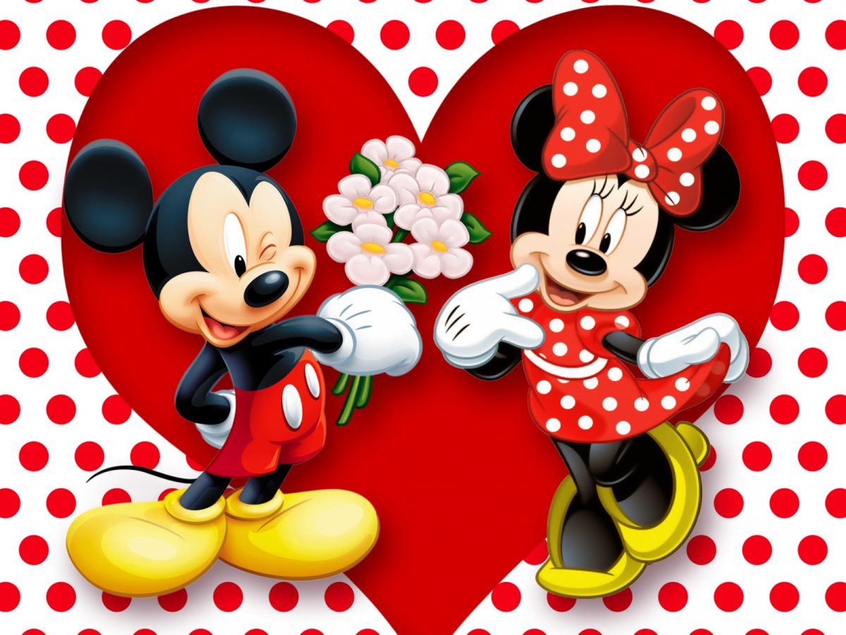 Фотосессия Микки и Минни