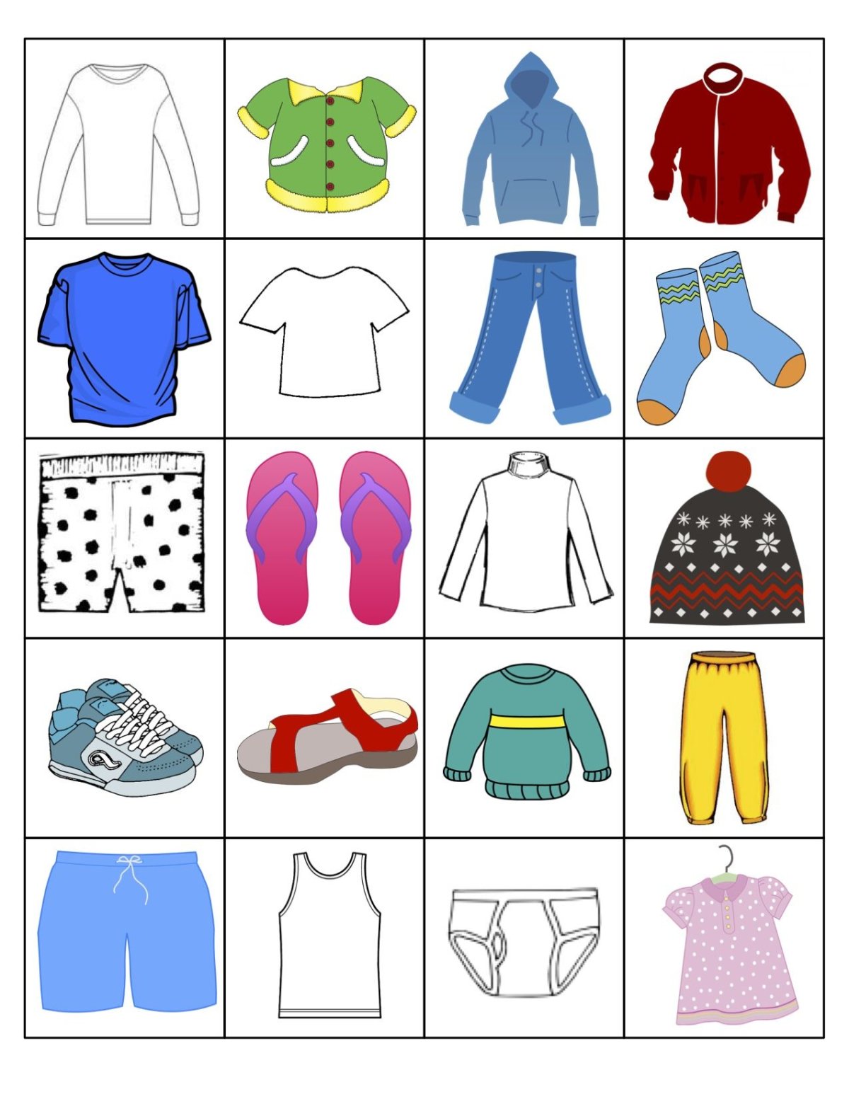 Карточки Пекс одежда для мальчиков