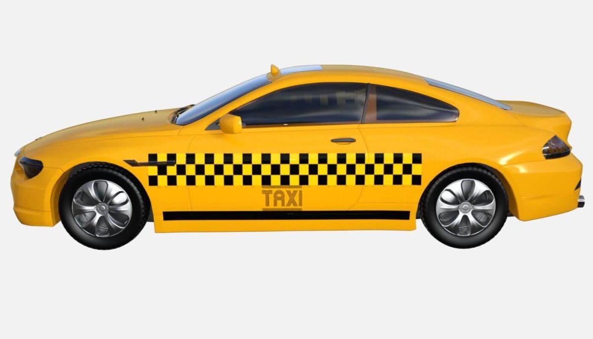 Такси сбоку