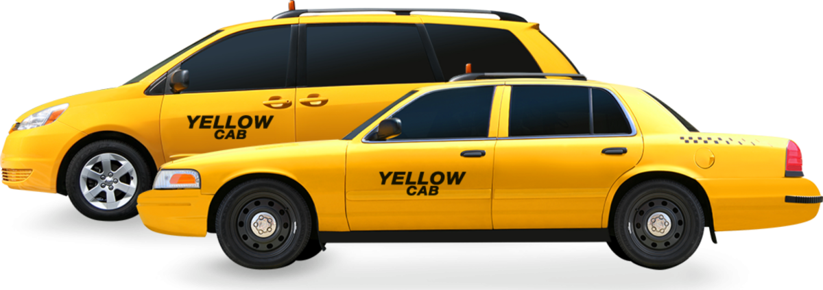 Таксист на прозрачном фоне