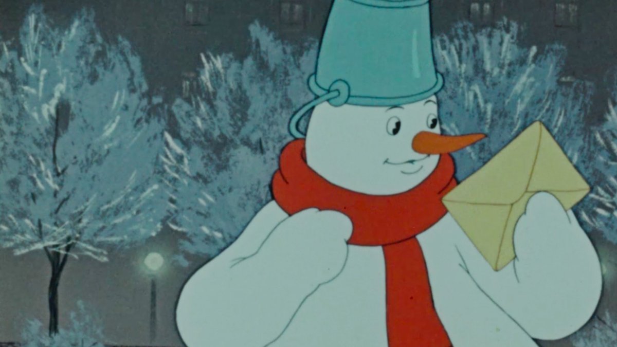 Снеговик из советского мультфильма