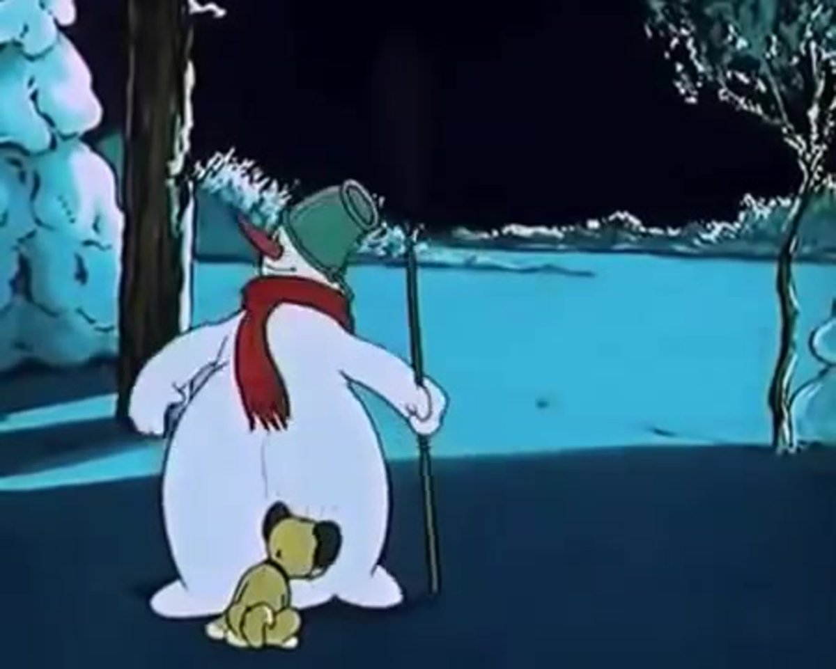 Снеговик-почтовик 1955 л. Амальрик