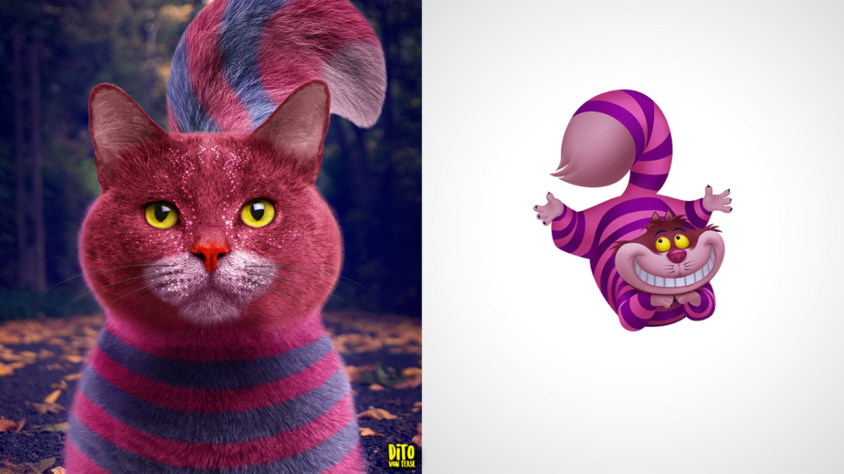Мультяшный кот в реальной жизни