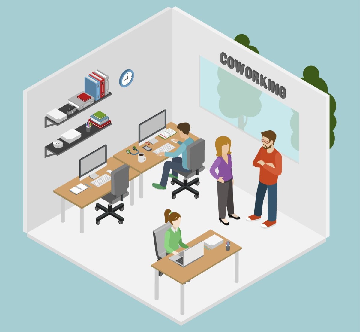 Офис иллюстрация