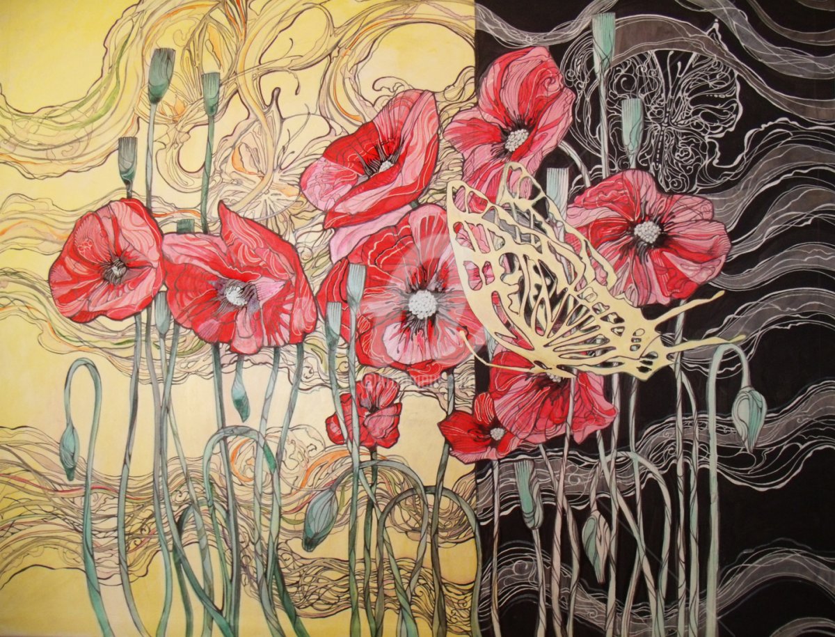 Стилизованные цветы