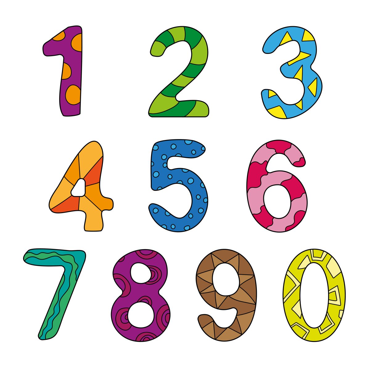 Числа детские картинки