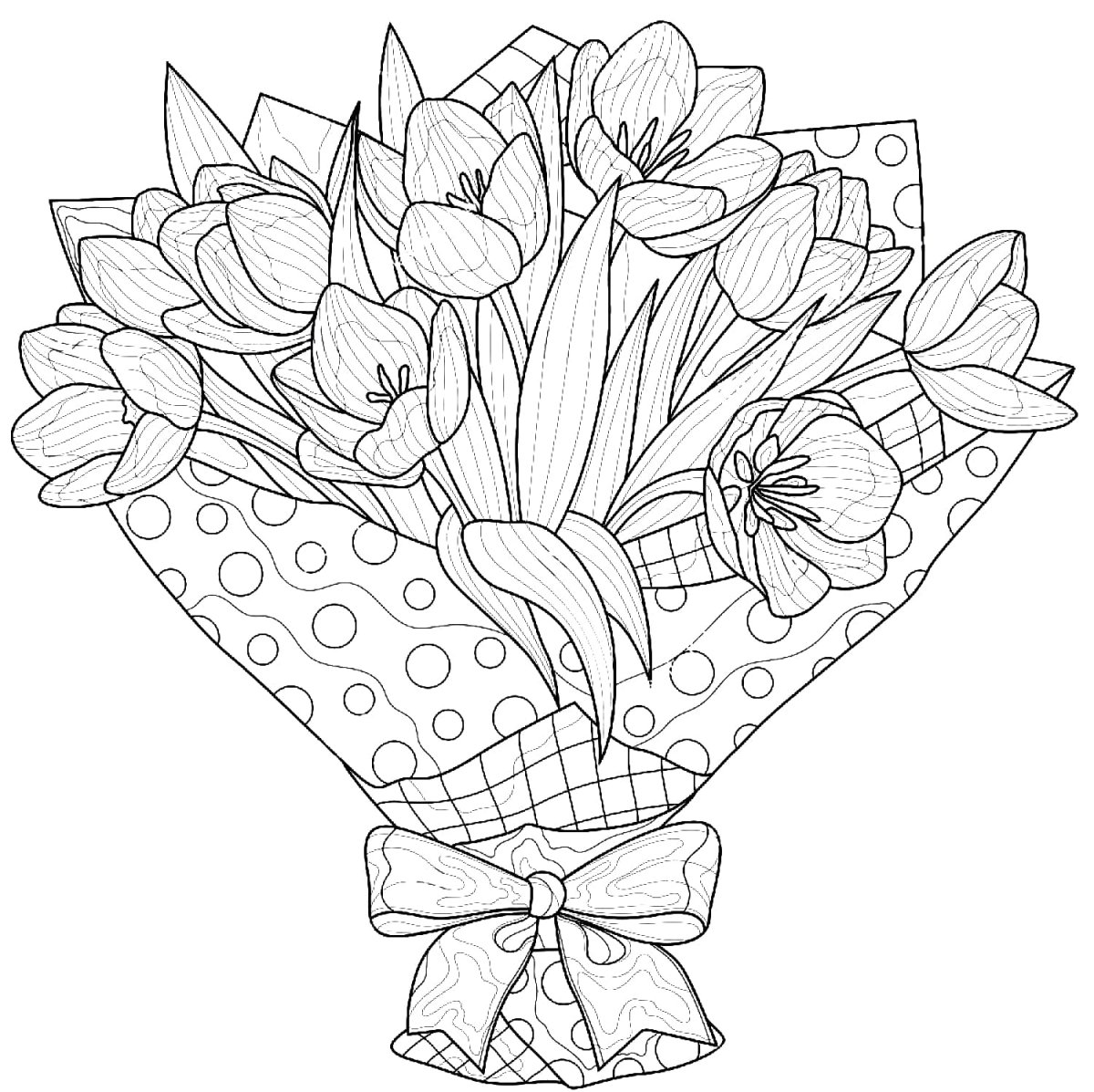 Эскиз цветочного букета