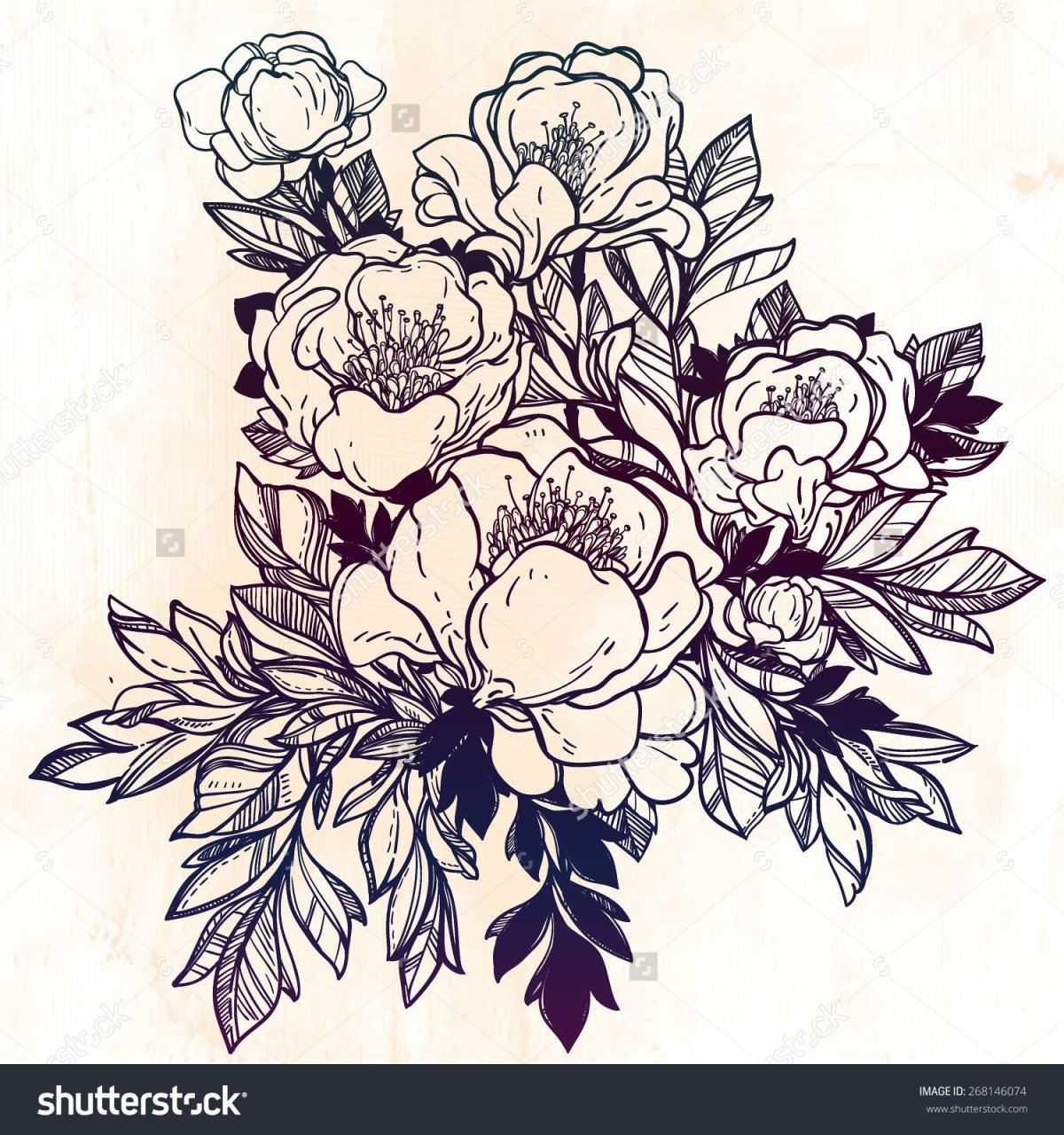 Раскраска букет роз