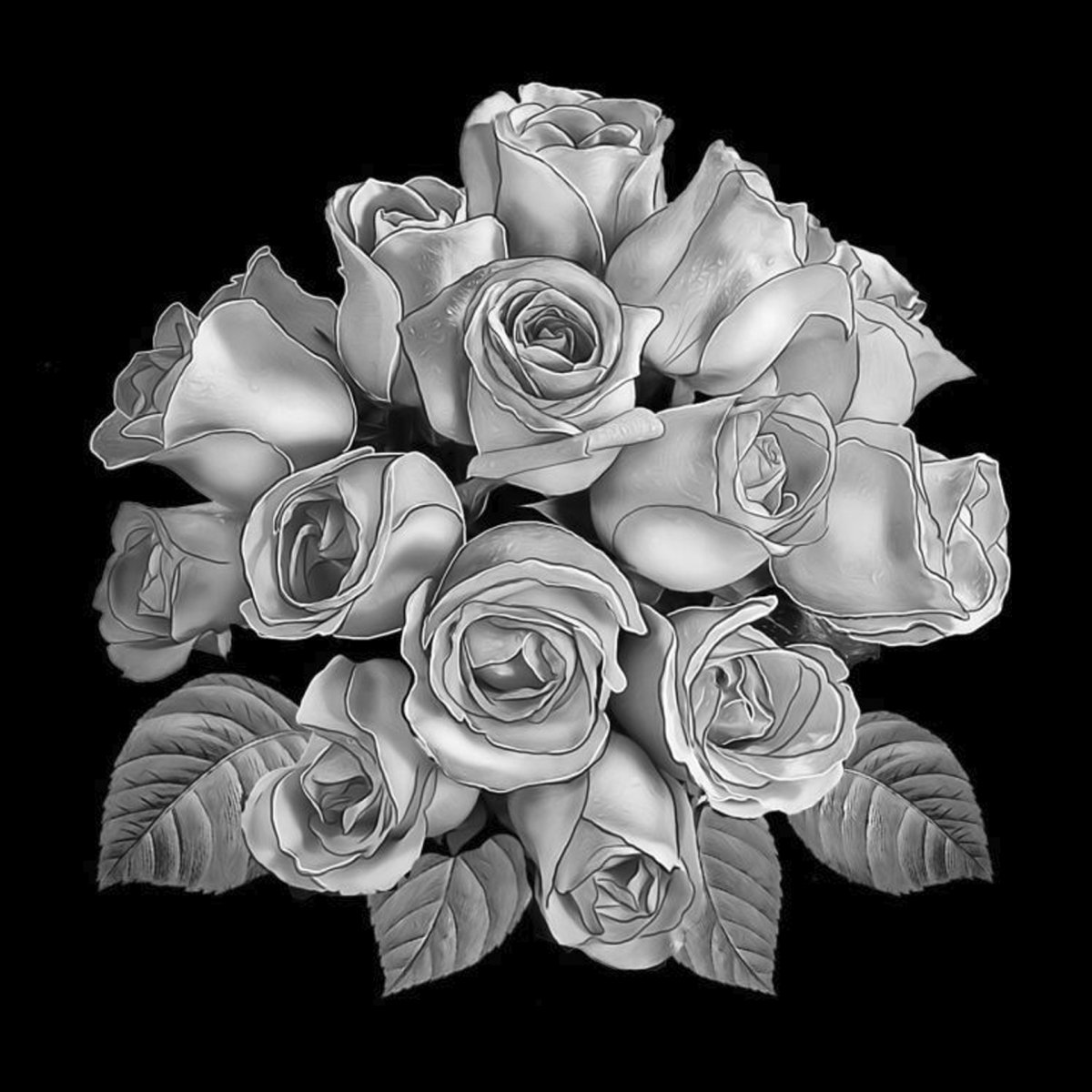 Букеты векторные изображения