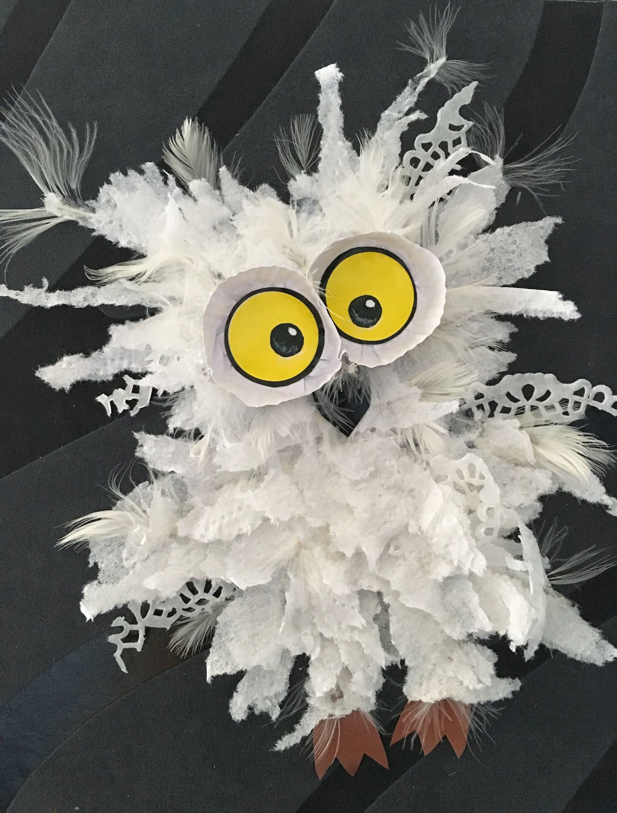 Пушистая птичка