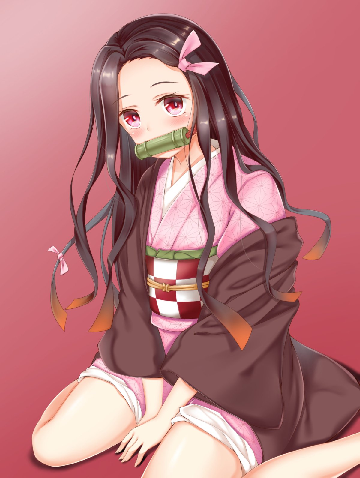 Незуко в форме демона