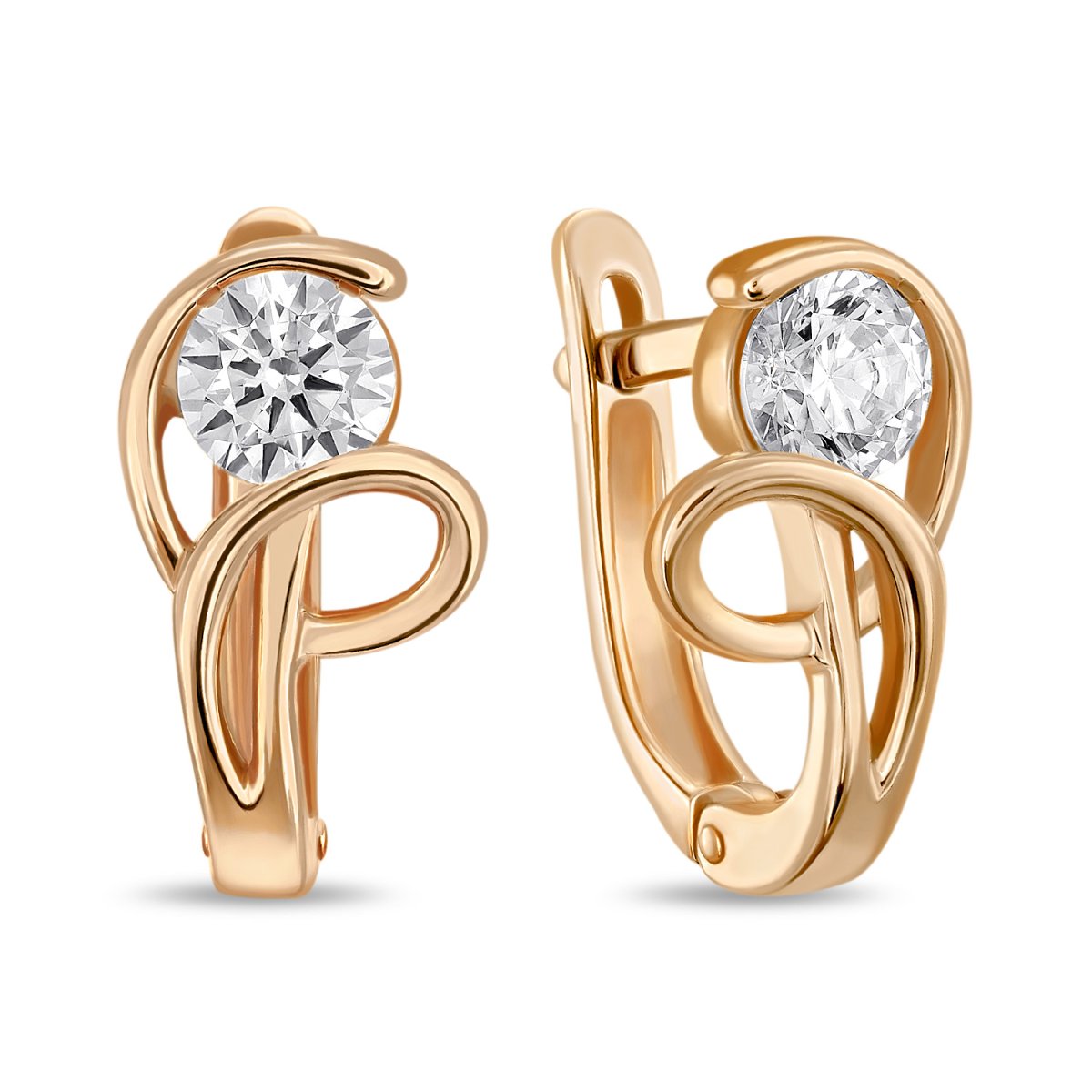 Московский ювелирный завод серьги Лукас