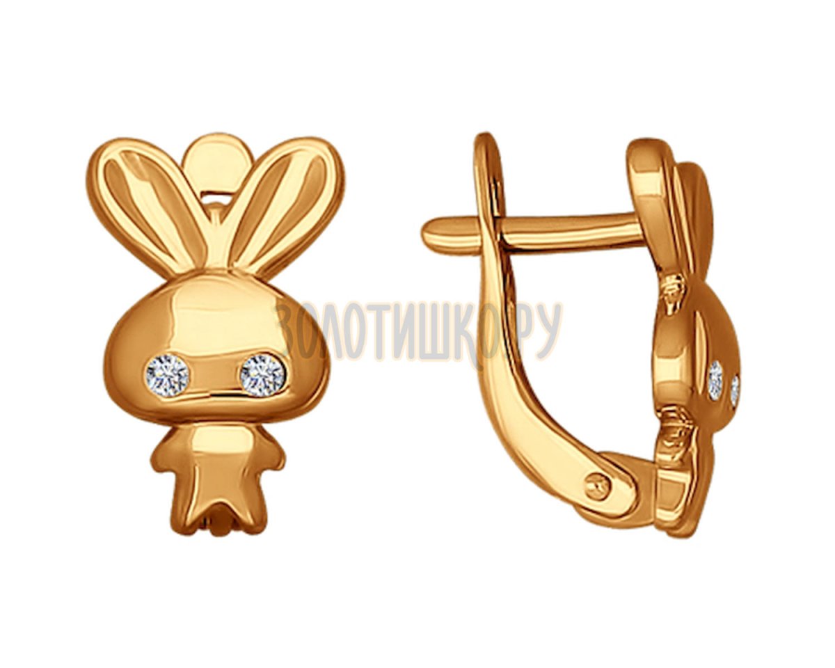 Серьги зайчики Соколов