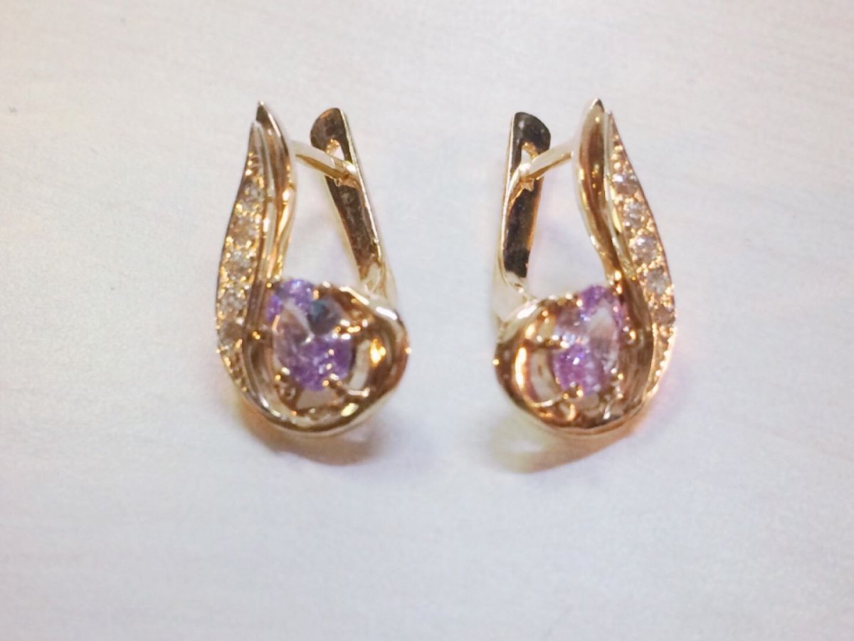 Серьги фианит с3025р