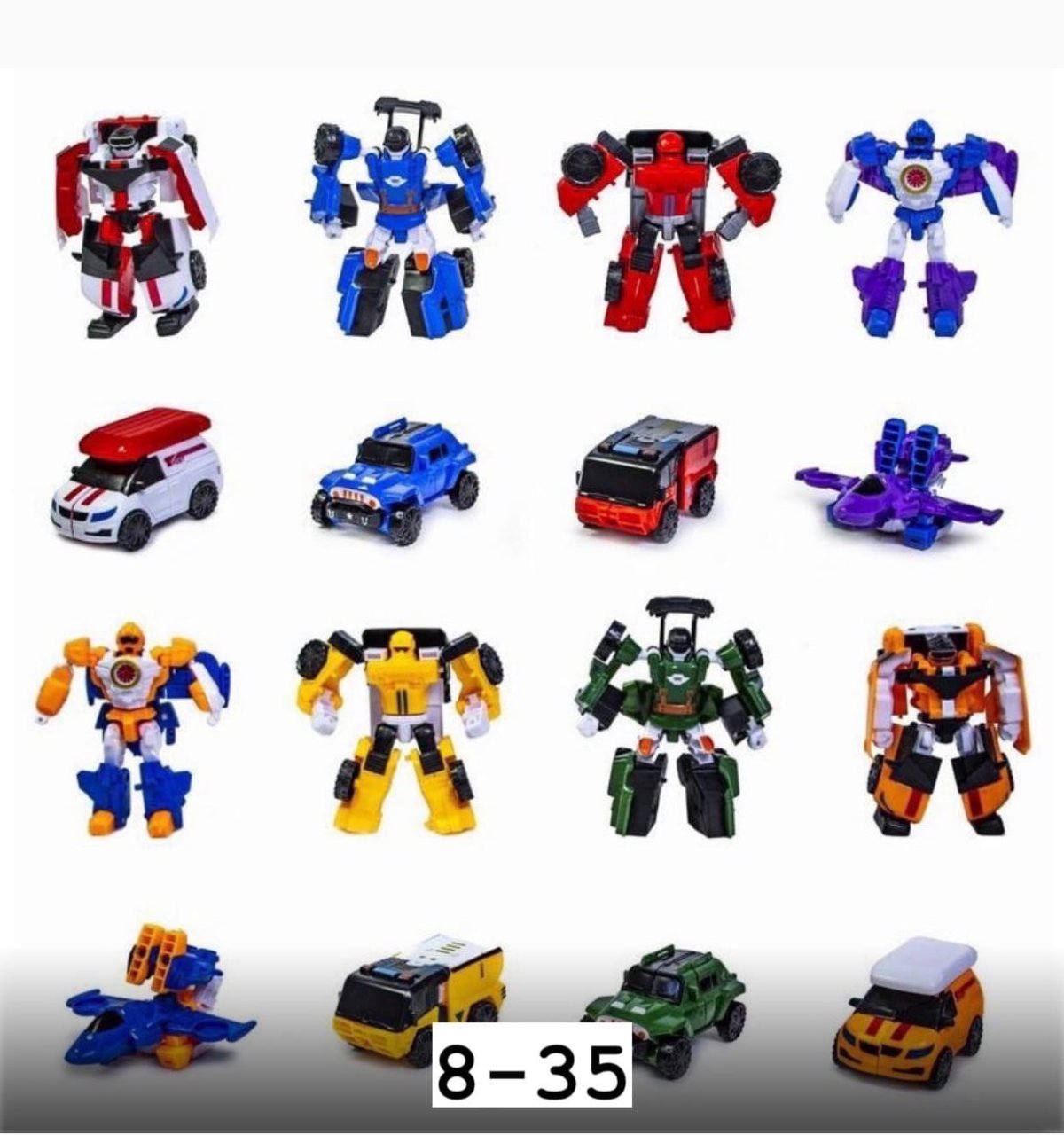 Тоботы трансформеры (набор из 8 шт)