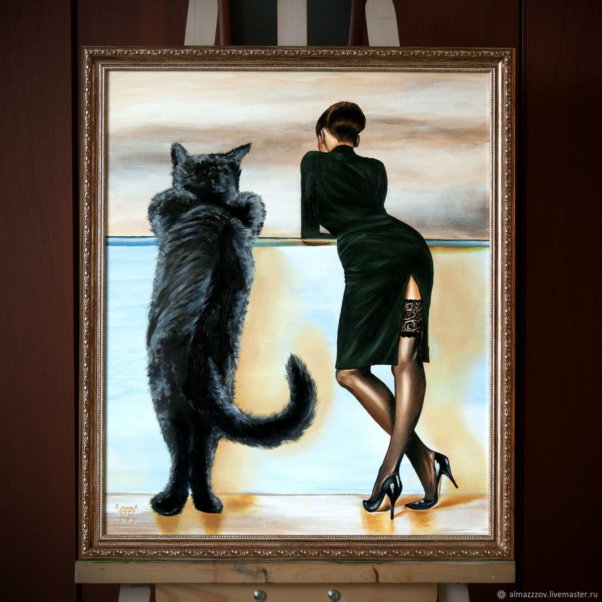 Картина "Маргарита и Бегемот",Автор неизвестен