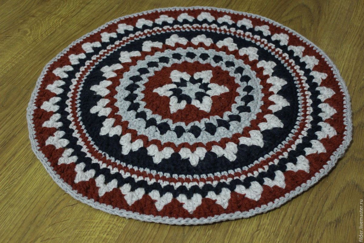 Вязание крючком ковриков на пол