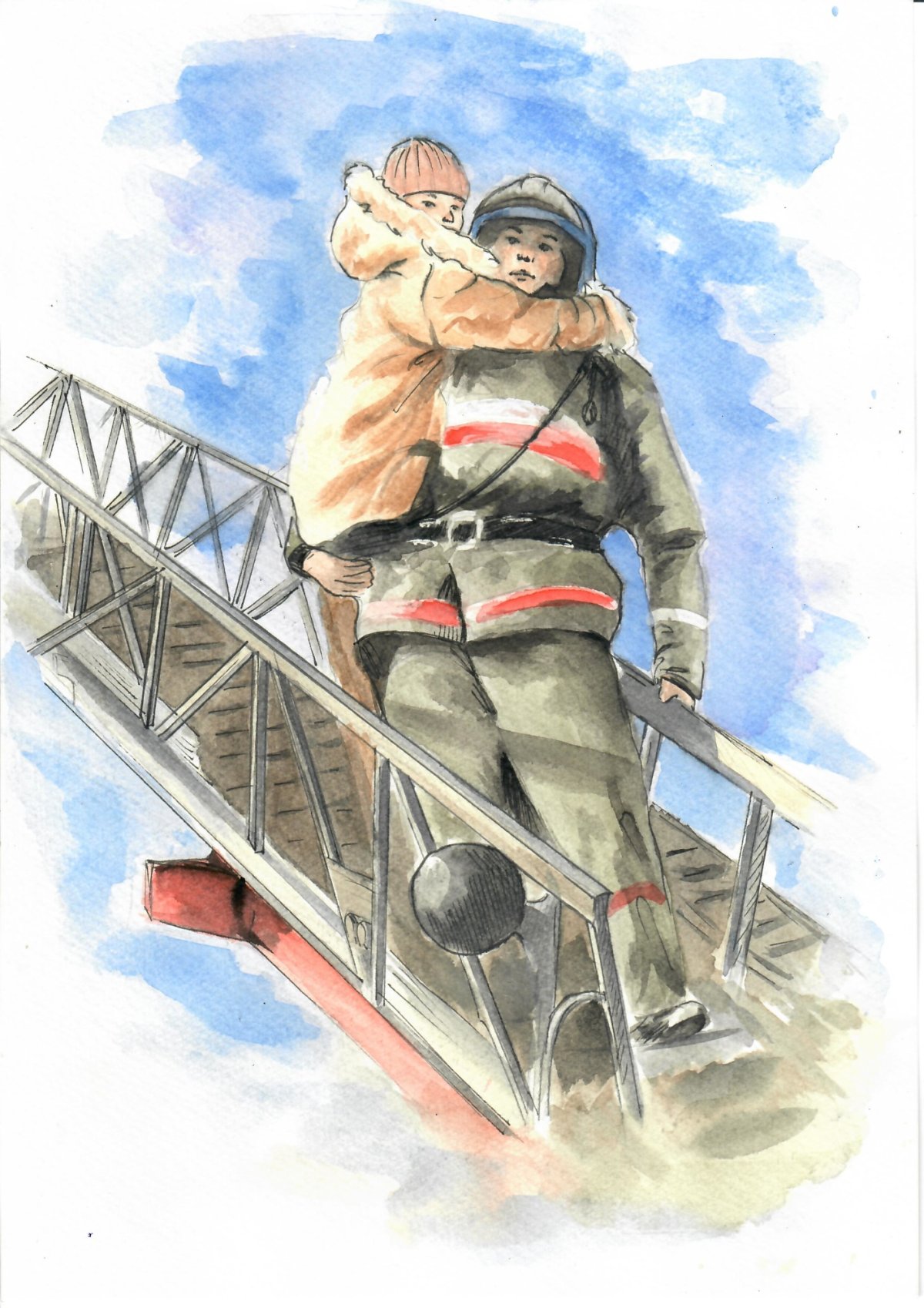 Рисунок на тему спасатели