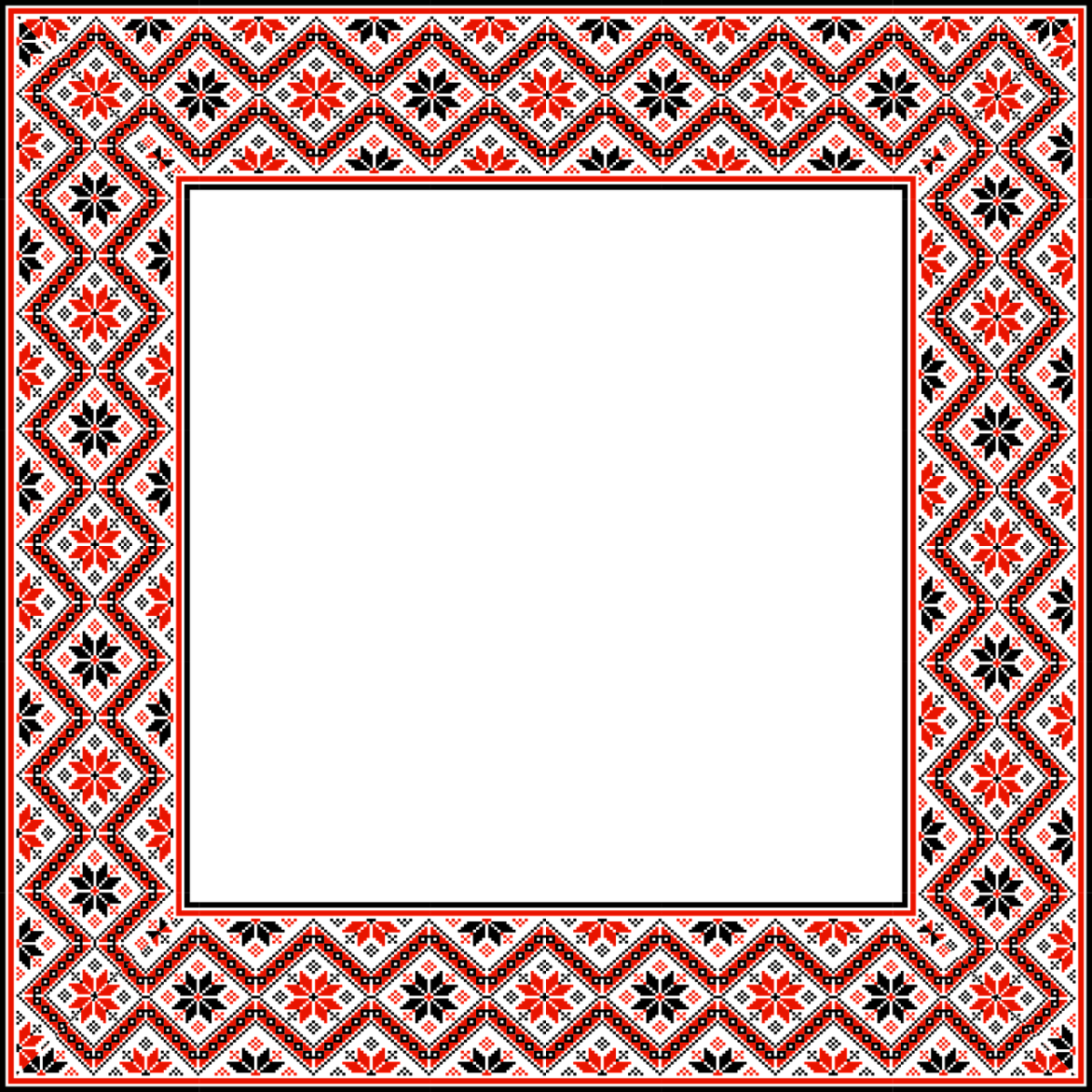 Мордовский эрзя национальный узор рамка