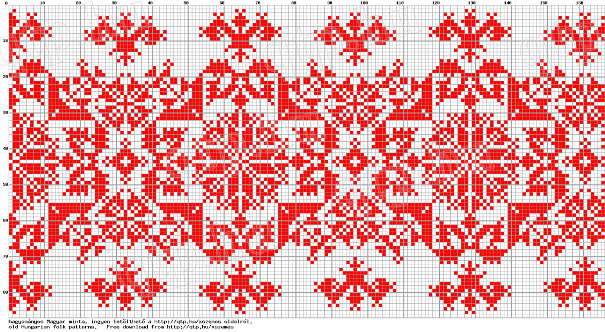 Мордовские узоры крестиком