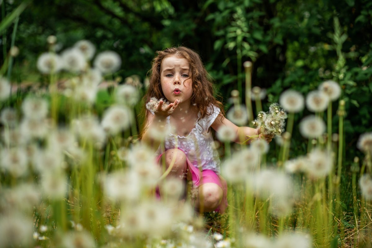 Девочка с одуванчиком