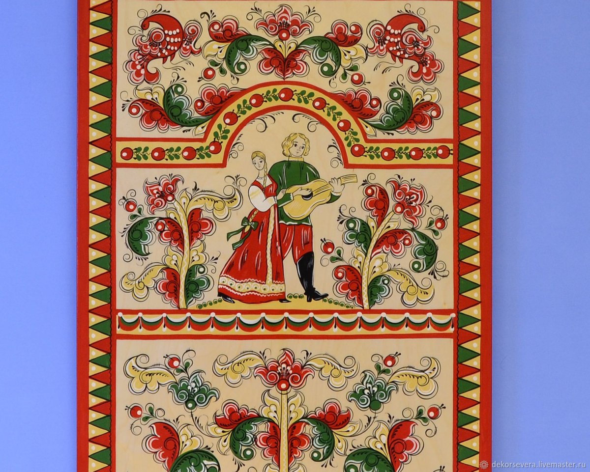 Борецкая роспись шкатулка