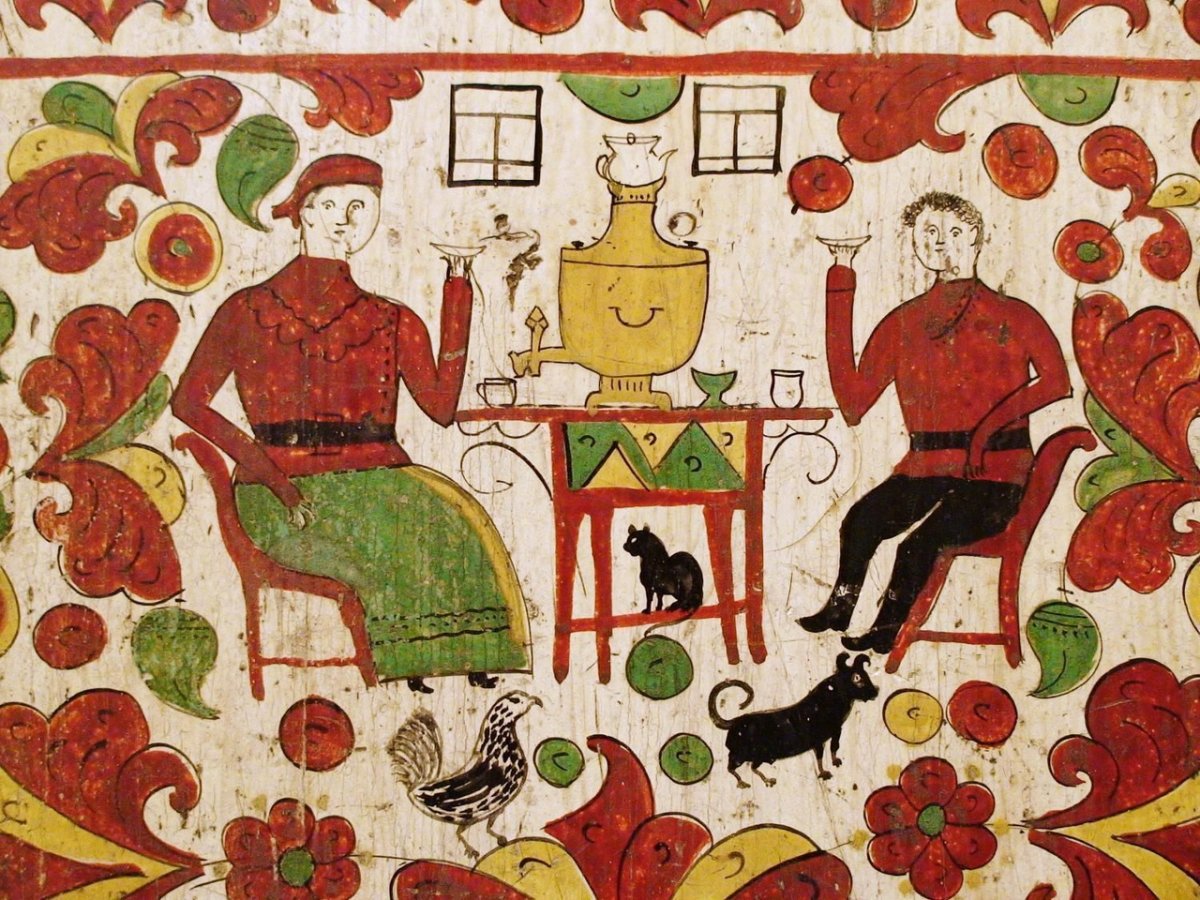 Северодвинская роспись птица Сирин