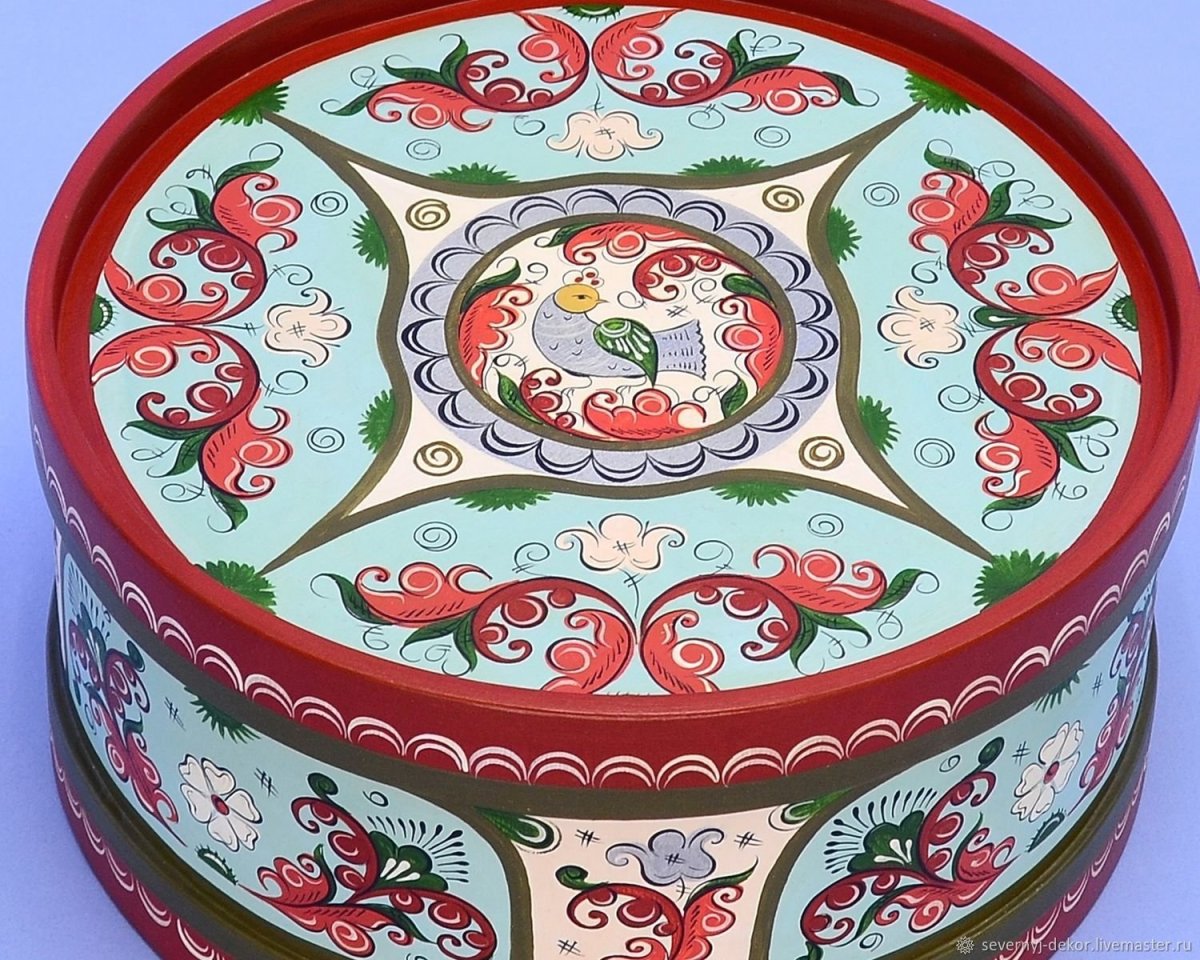 Пермогорская роспись Лев