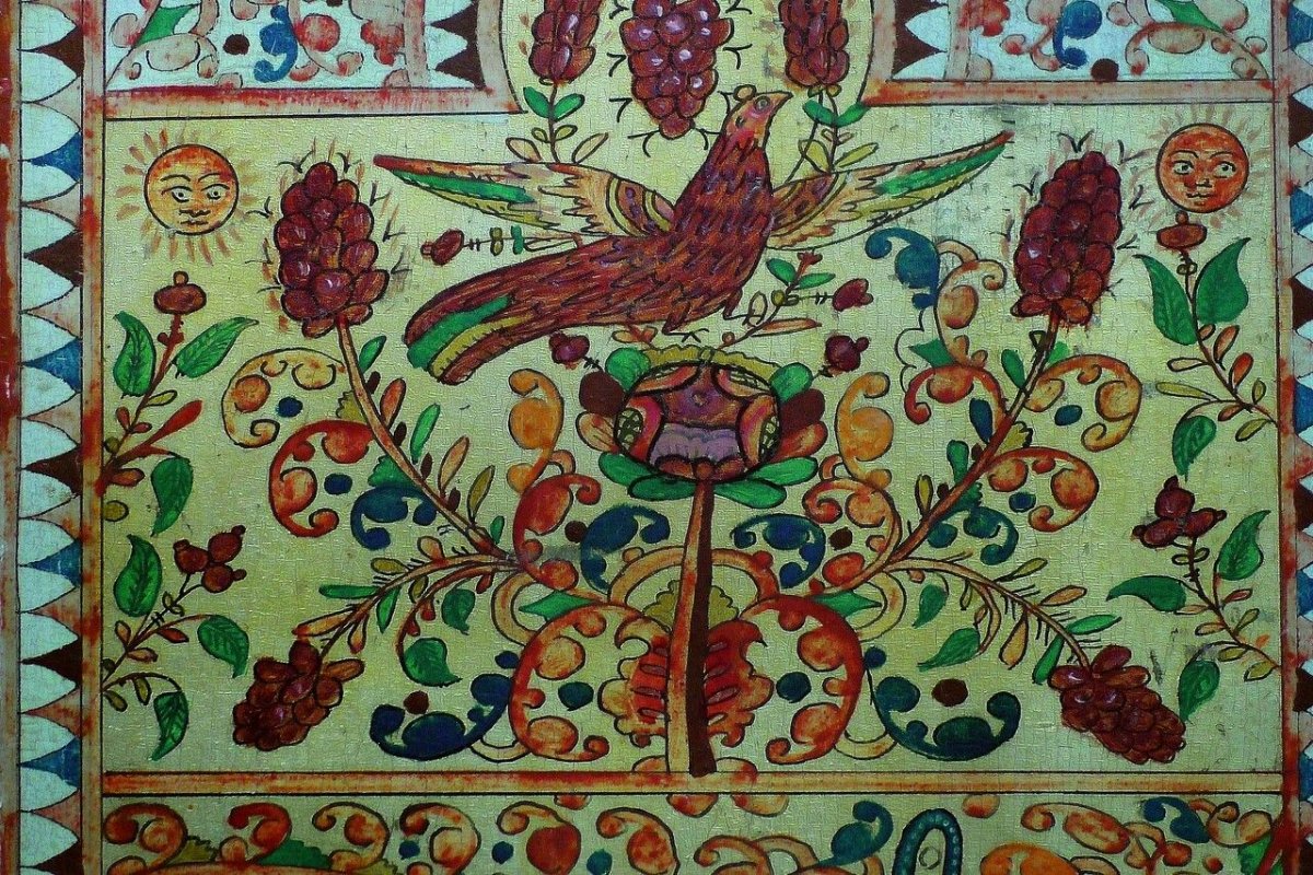 Пермогорская роспись Древо