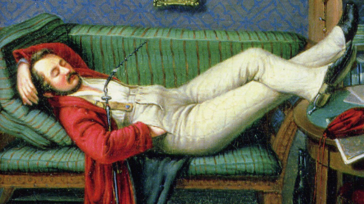 Человек на диване