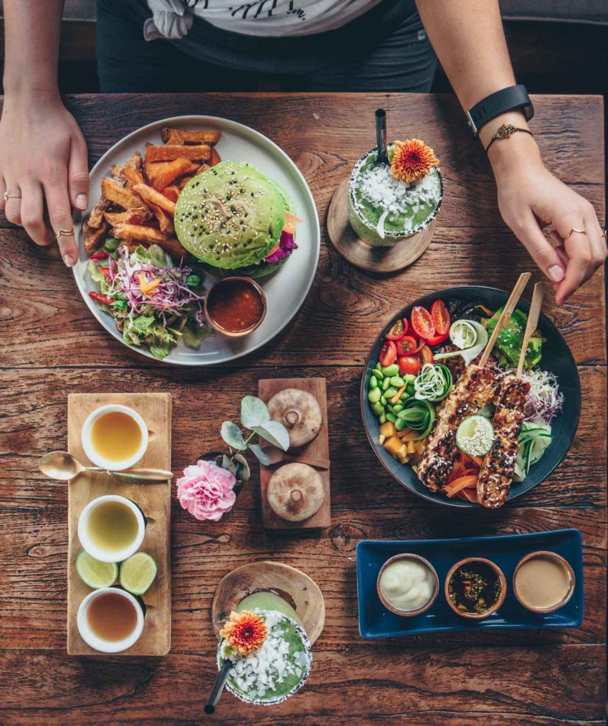 Еда в ресторане для инстаграмма