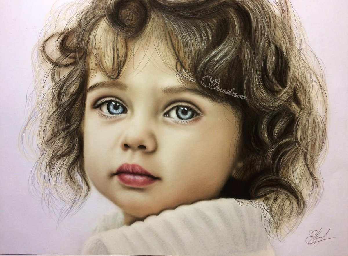 Красивый детский портрет