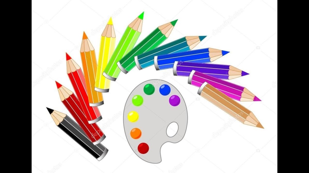 Краски карандаши палитра