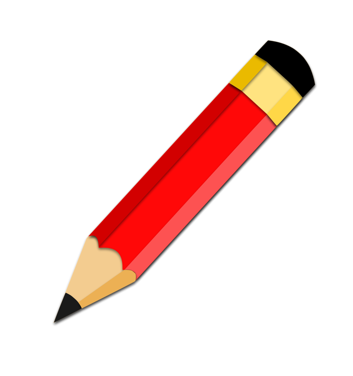 Карандаш на белом фоне