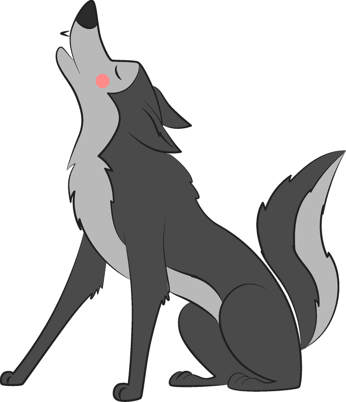 Волк мультяшная