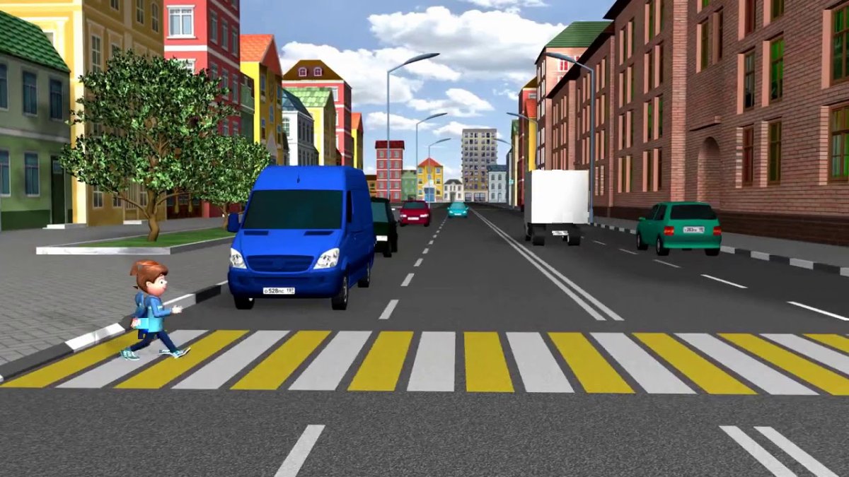 Перекресток со светофором