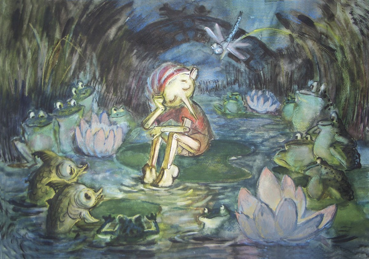 Грустный Буратино