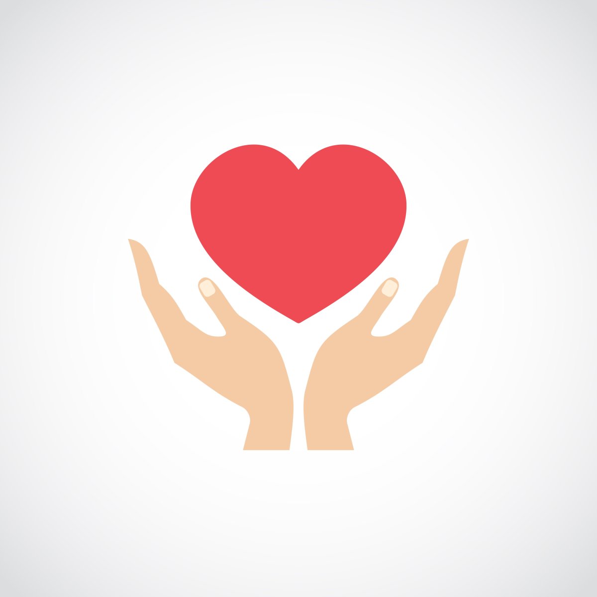 Ладошки держат сердце