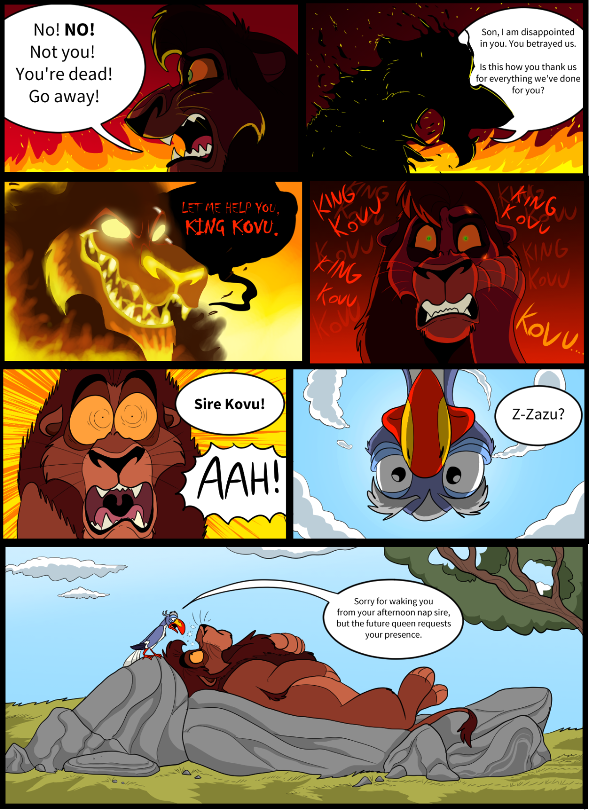 Комикс Король Лев копа