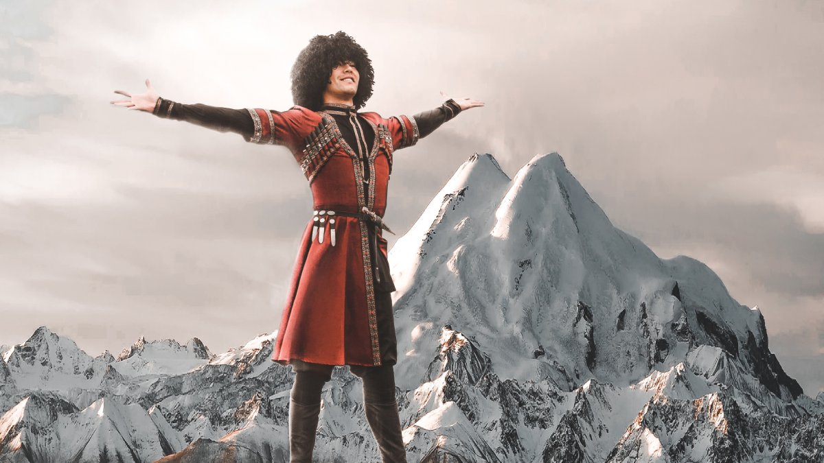 Лезгинка на природе