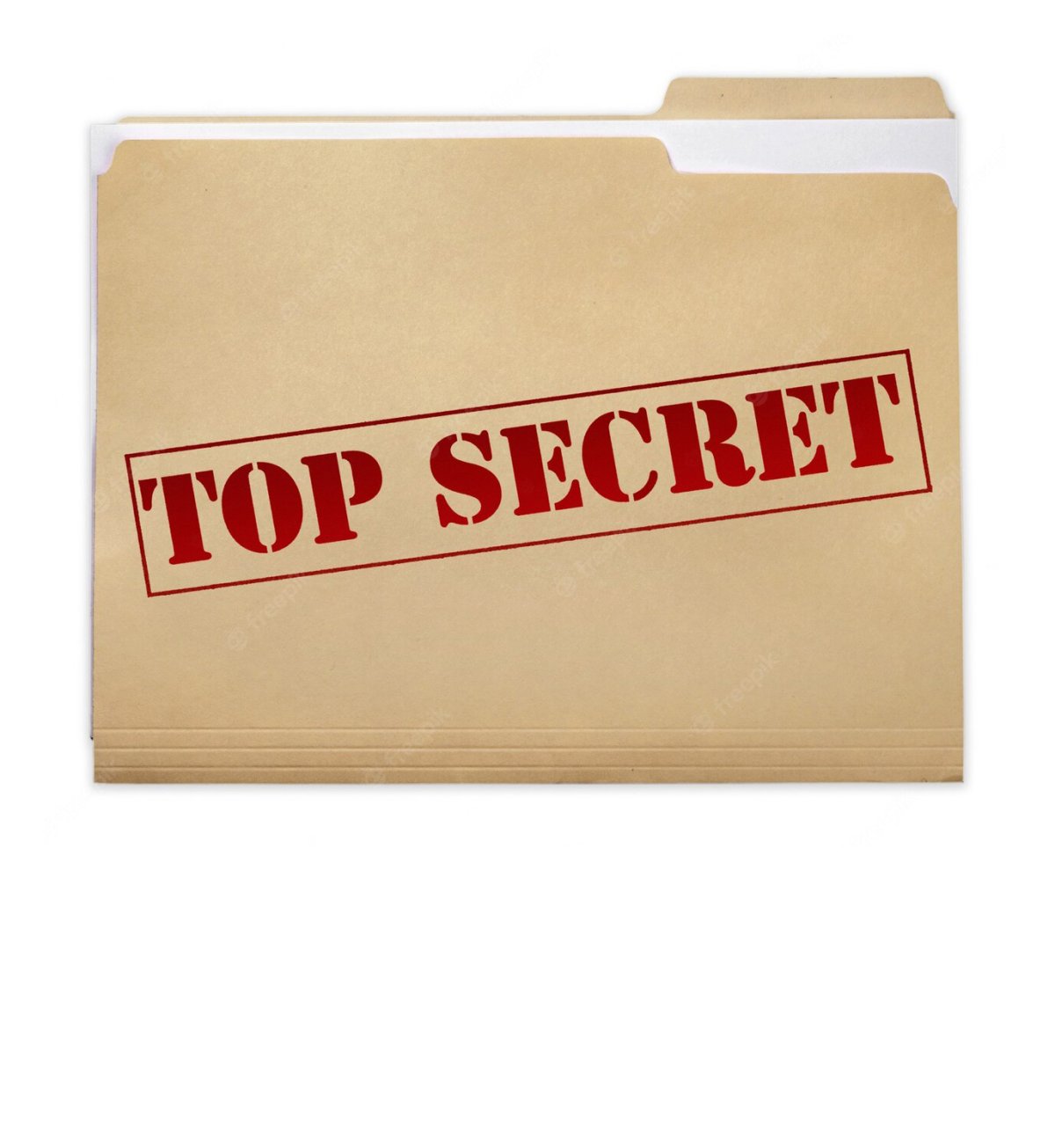 Папка с надписью совершенно секретно