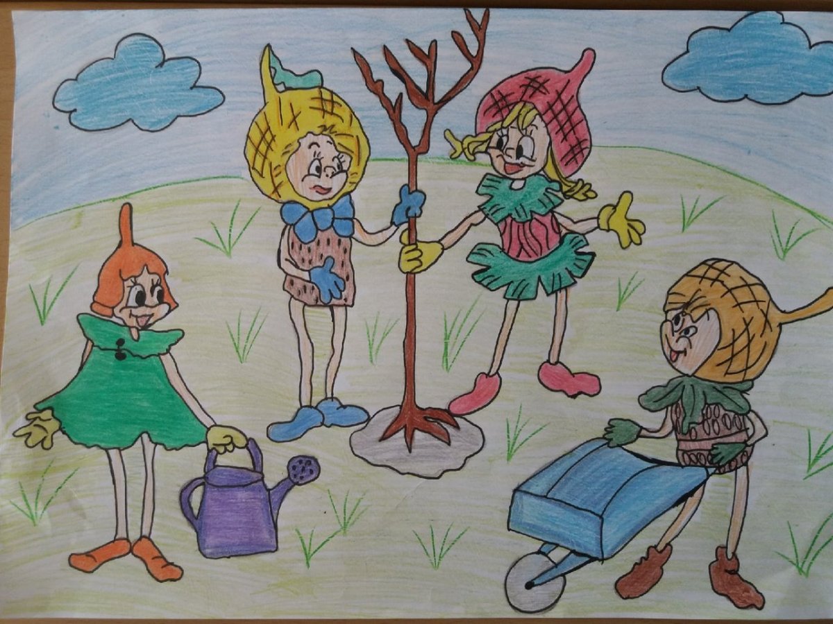 Рисунки Эколята защитники природы на конкурс