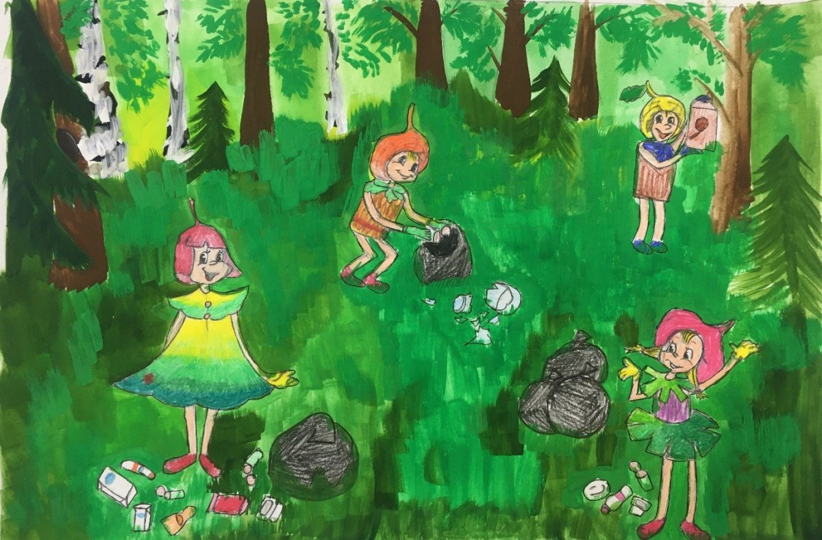 Эколята друзья и защитники природы рисунки