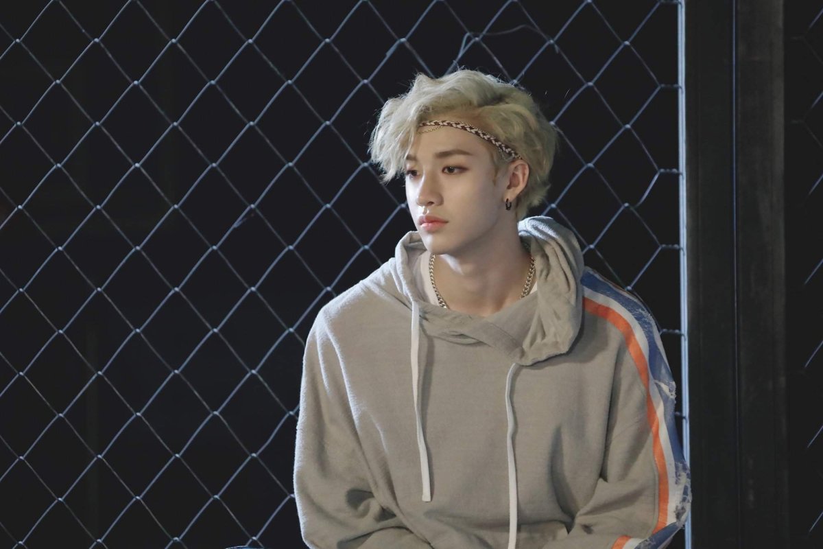 Бан Чан Stray Kids блондин