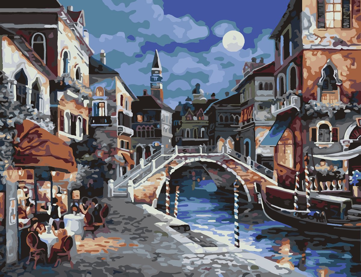 Paintboy картина ночная Венеция