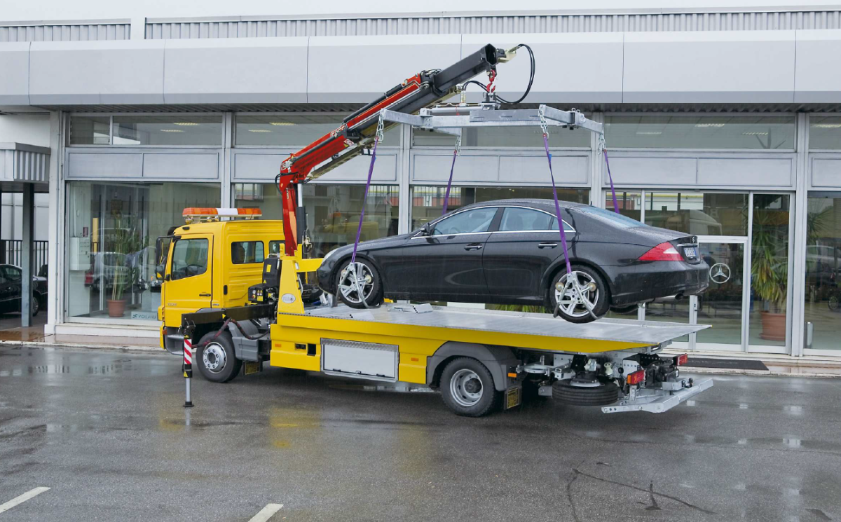 Газель эвакуатор желтая