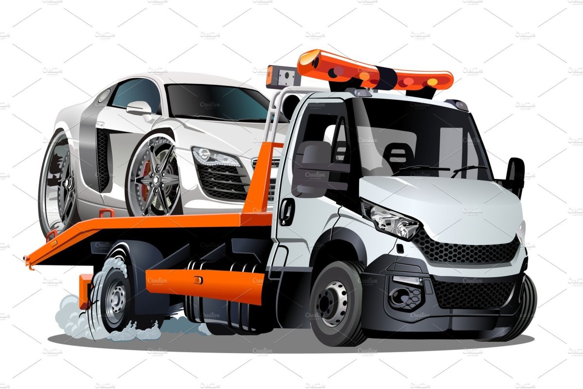 Машина на эвакуаторе