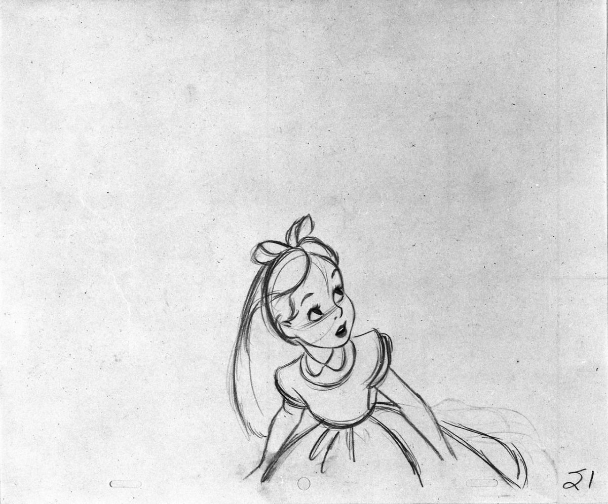 Принцессы Дисней для срисовки карандашом Ариэль