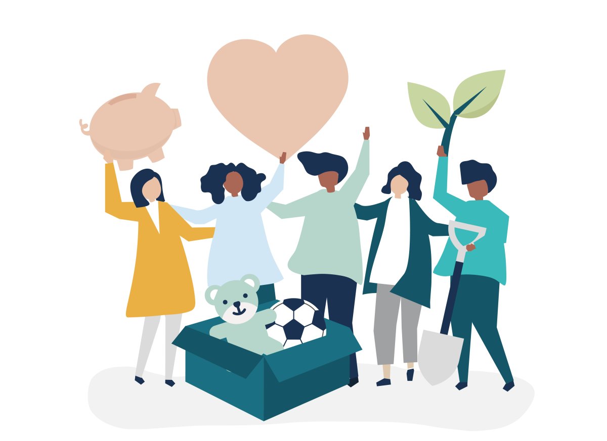 Благотворительность иллюстрация
