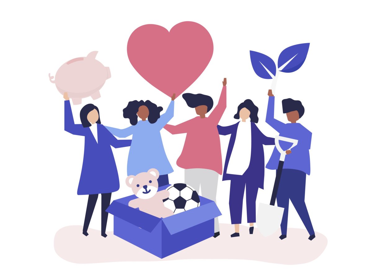 Благотворительность иллюстрация